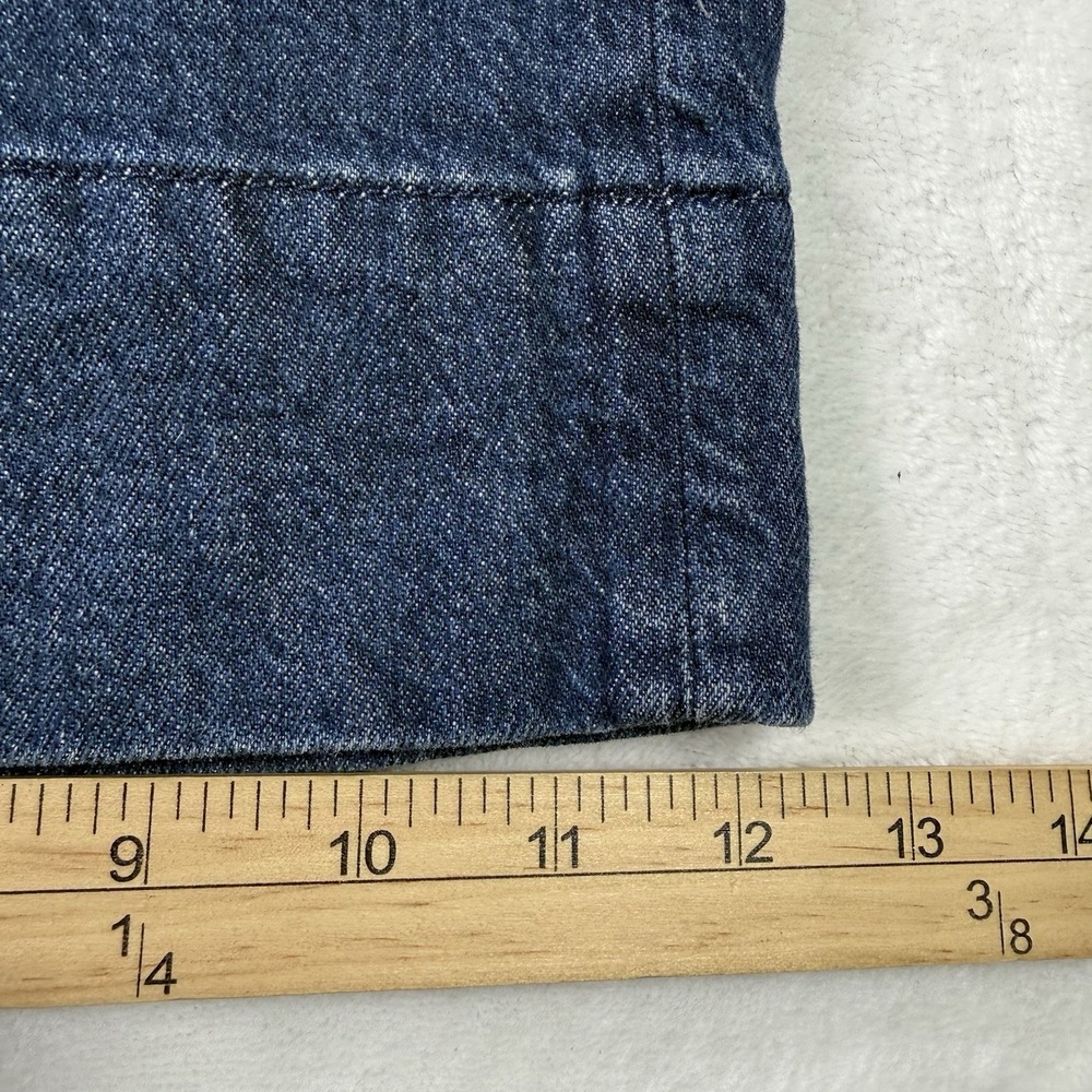 J Crew Jeans Womens 30 Petite Blue Wide Leg Trouser Dark Wash Baggy - Picture 11 of 12